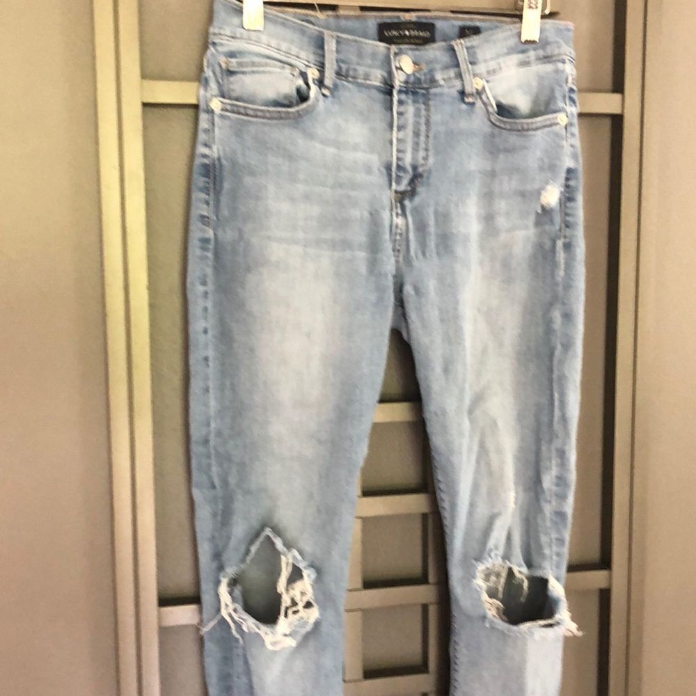Lucky Brand distressed/destroyed Stretch jeans